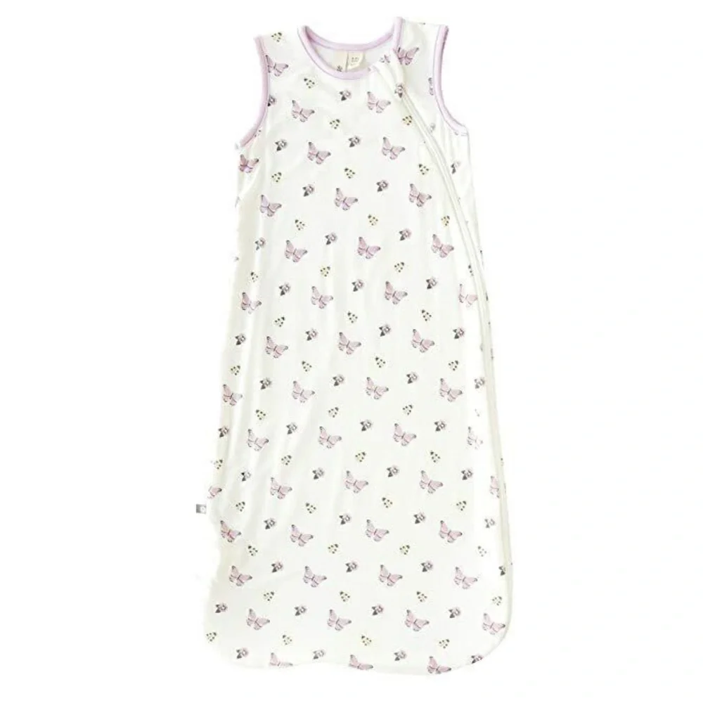 Kyte BABY bamboo sleeping sack flutter butterflies print baby toddler girl fairy